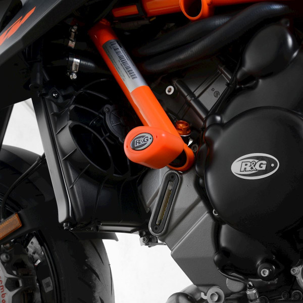R&G Crash Protectors - Aero Style for KTM 1290 Super Duke R '20- (Orange)